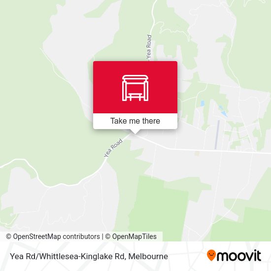 Yea Rd/Whittlesea-Kinglake Rd map