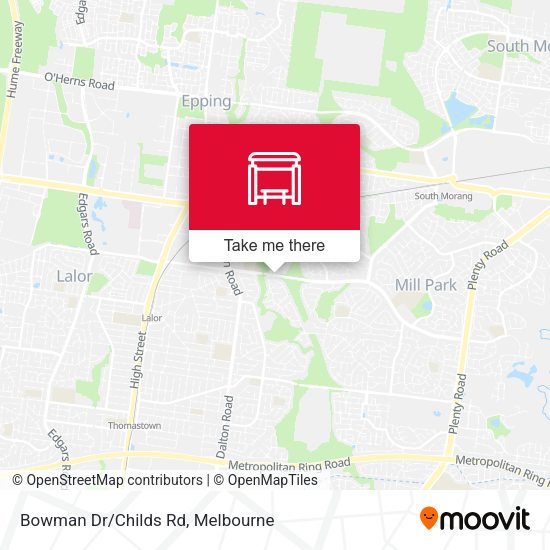 Bowman Dr/Childs Rd map