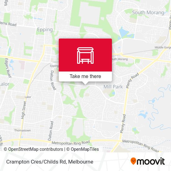 Crampton Cres/Childs Rd map
