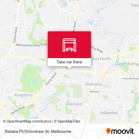 Balaka Pl/Grimshaw St map