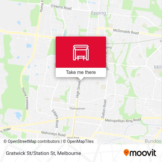 Gratwick St/Station St map