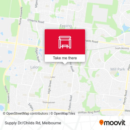 Supply Dr/Childs Rd map
