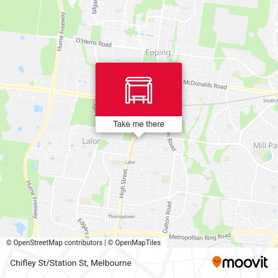 Chifley St/Station St map