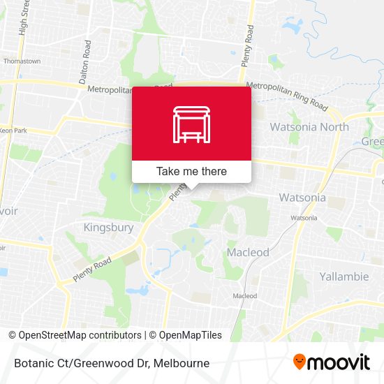 Botanic Ct/Greenwood Dr map