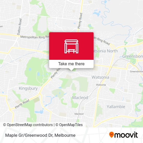 Maple Gr/Greenwood Dr map