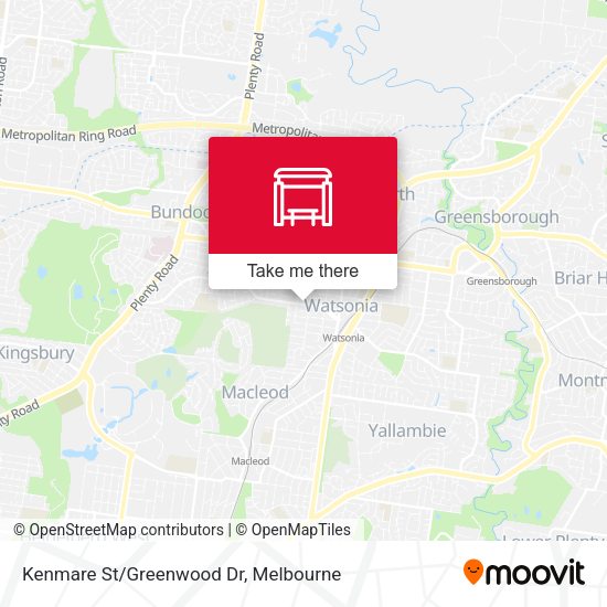 Kenmare St/Greenwood Dr map