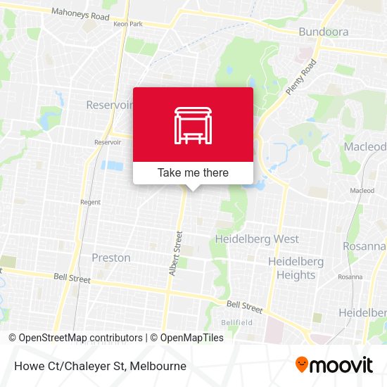 Howe Ct/Chaleyer St map