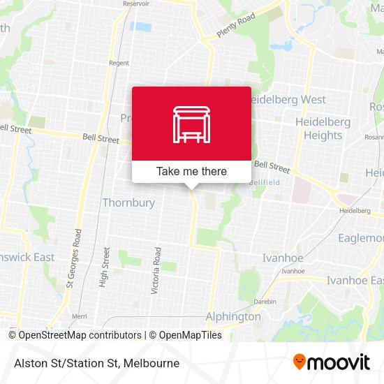 Alston St/Station St map