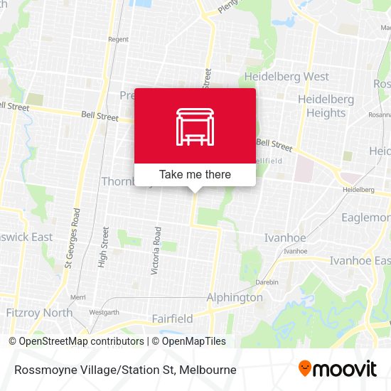 Rossmoyne Village/Station St map