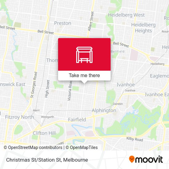 Christmas St/Station St map