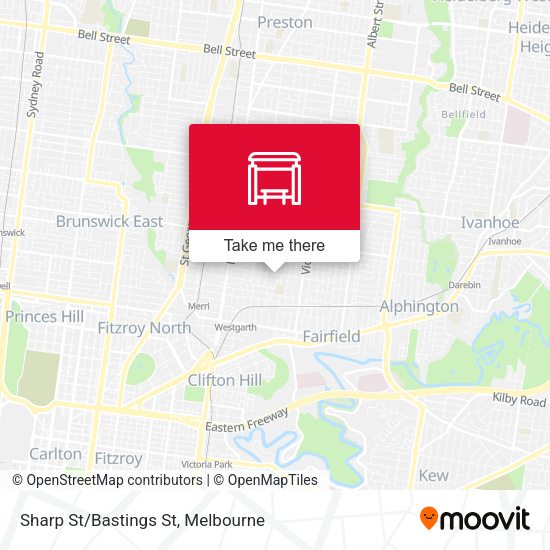 Sharp St/Bastings St map