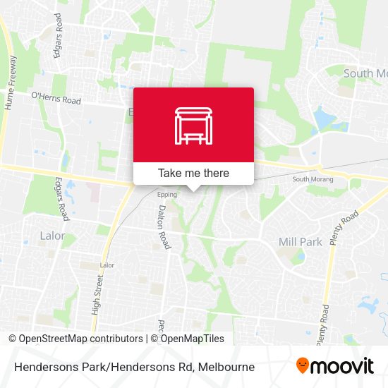Hendersons Park/Hendersons Rd map