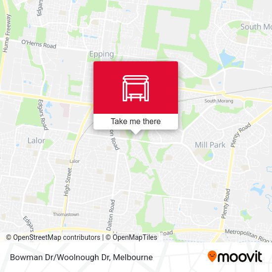 Bowman Dr/Woolnough Dr map