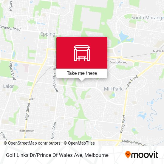 Golf Links Dr / Prince Of Wales Ave map