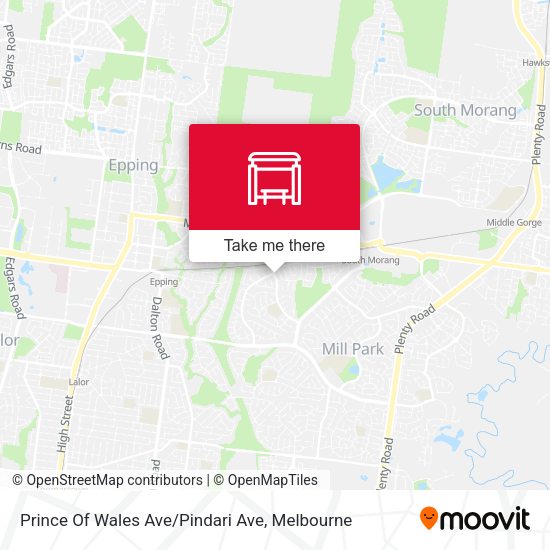 Prince Of Wales Ave / Pindari Ave map