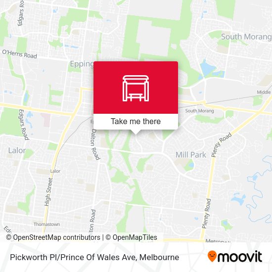 Pickworth Pl / Prince Of Wales Ave map