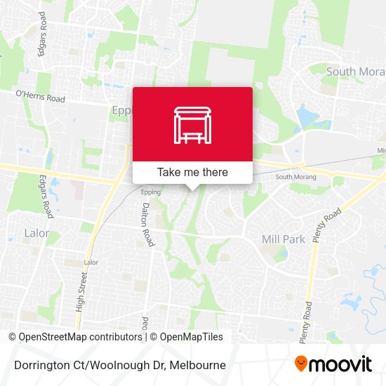 Dorrington Ct/Woolnough Dr map