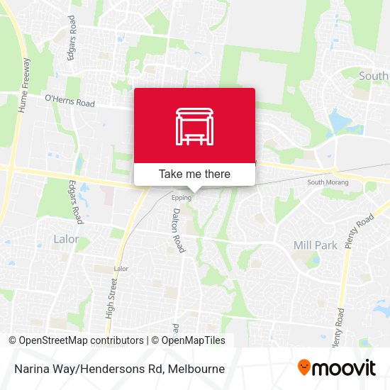 Narina Way/Hendersons Rd map