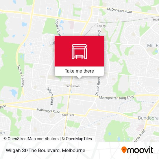 Wilgah St/The Boulevard map