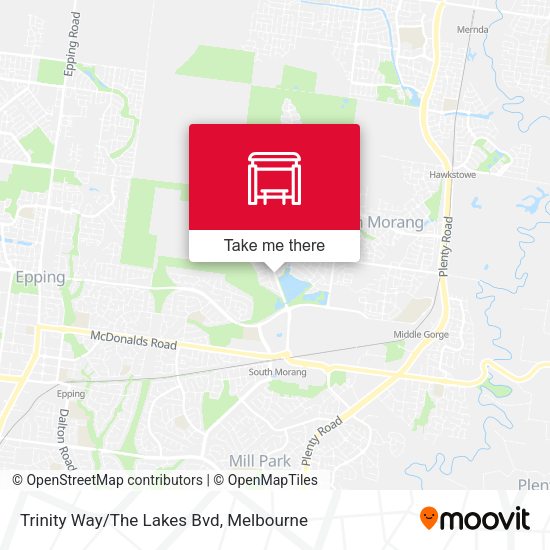 Trinity Way/The Lakes Bvd map