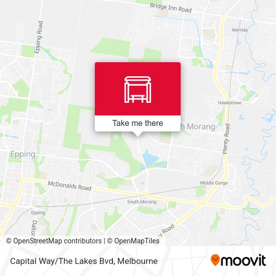 Capital Way/The Lakes Bvd map