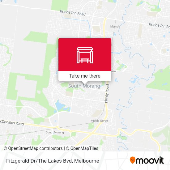 Fitzgerald Dr/The Lakes Bvd map