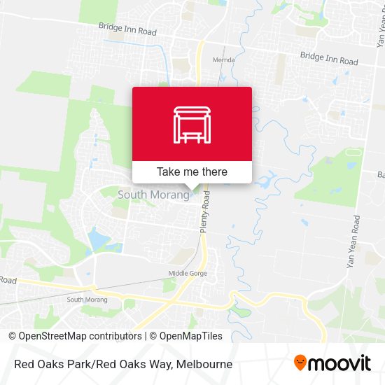 Red Oaks Park/Red Oaks Way map