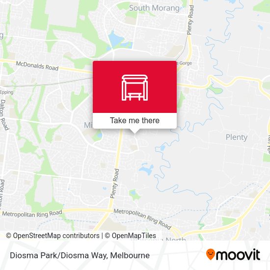 Diosma Park/Diosma Way map