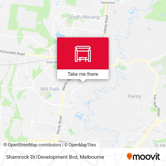 Shamrock Dr/Development Bvd map