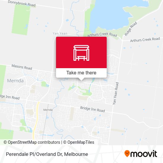 Perendale Pl/Overland Dr map
