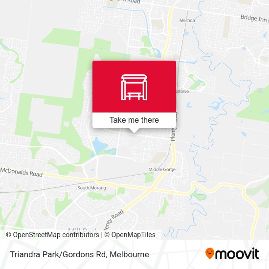 Triandra Park/Gordons Rd map
