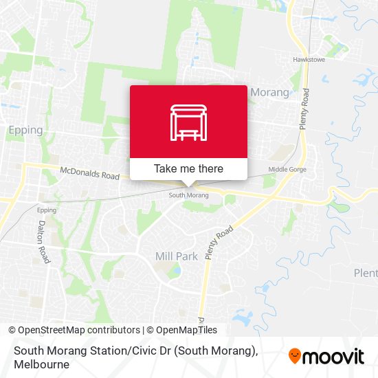 South Morang Station / Civic Dr map