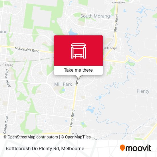 Bottlebrush Dr/Plenty Rd map