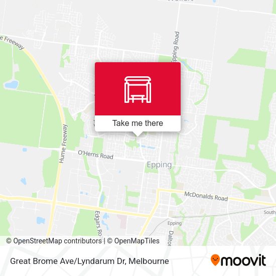Great Brome Ave/Lyndarum Dr map