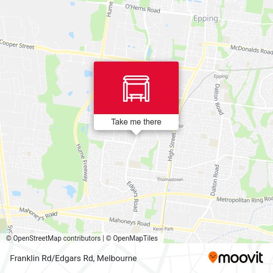 Franklin Rd/Edgars Rd map