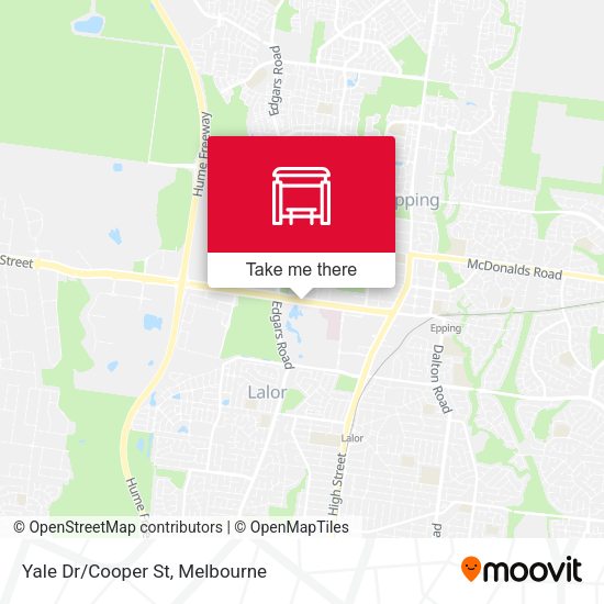Yale Dr/Cooper St map