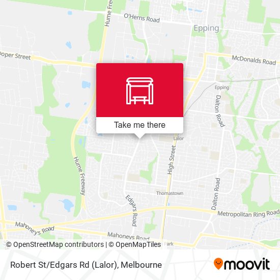 Mapa Robert St/Edgars Rd (Lalor)