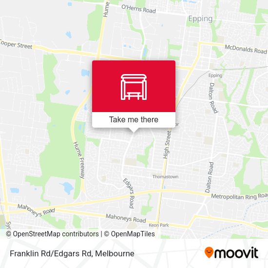 Franklin Rd/Edgars Rd map