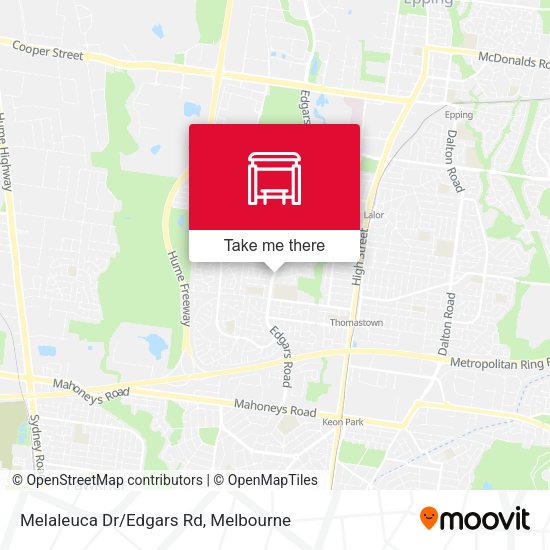 Melaleuca Dr/Edgars Rd map