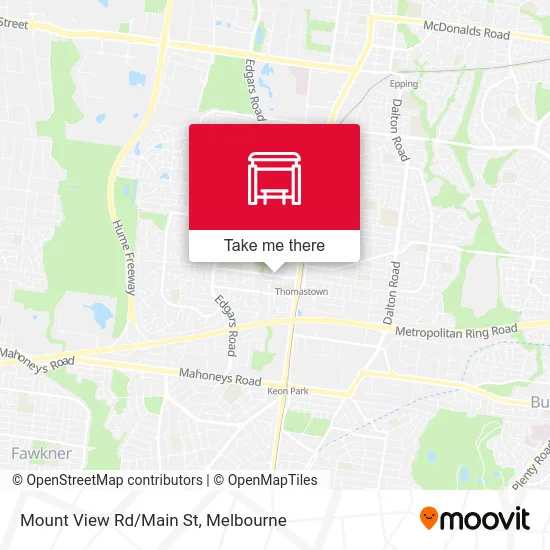 Mapa Mount View Rd/Main St