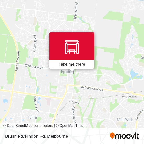 Brush Rd/Findon Rd map