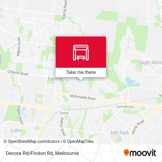 Devora Rd/Findon Rd map