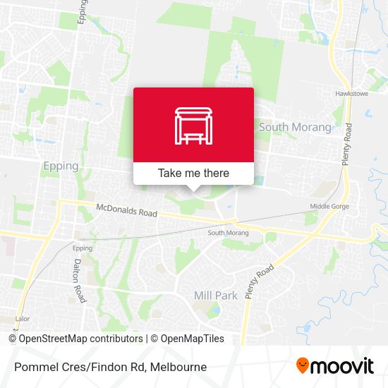 Pommel Cres/Findon Rd map