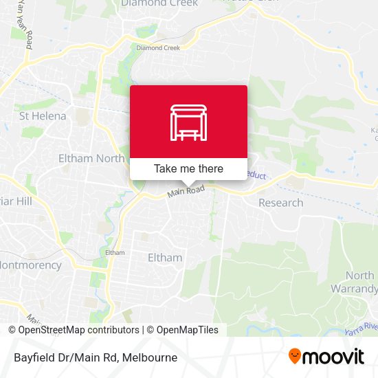 Bayfield Dr/Main Rd map