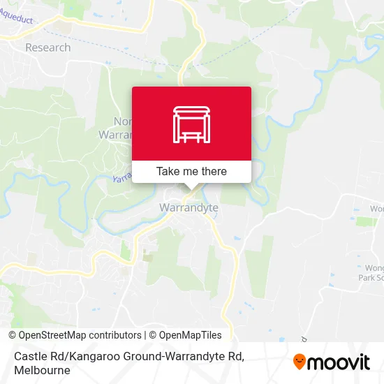 Mapa Castle Rd / Kangaroo Ground-Warrandyte Rd