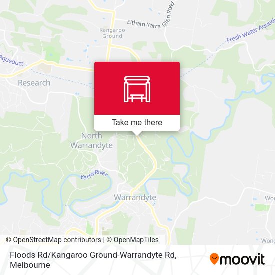 Floods Rd / Kangaroo Ground-Warrandyte Rd map