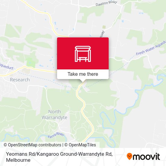 Yeomans Rd / Kangaroo Ground-Warrandyte Rd map