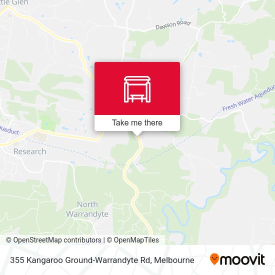 355 Kangaroo Ground-Warrandyte Rd map