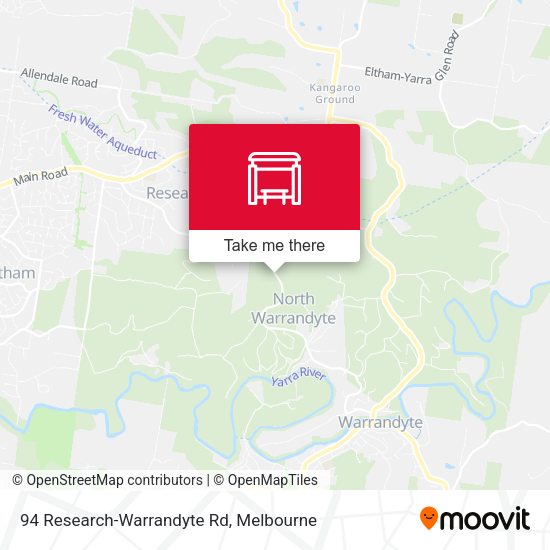 94 Research-Warrandyte Rd map