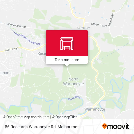 Mapa 86 Research-Warrandyte Rd